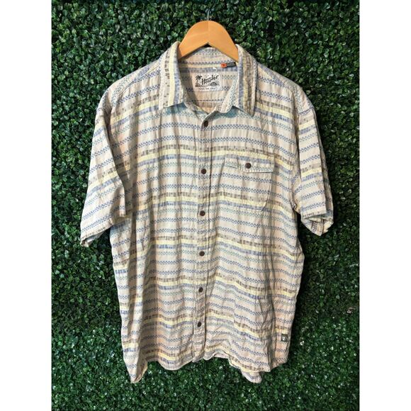 Howler Bros San Gabriel 100% Cotton Patterned Button Up Sz XL - Picture 1 of 4